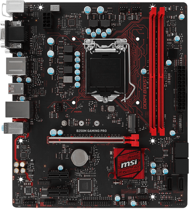 MSI B250M Gaming Pro - Motherboard Specifications On MotherboardDB